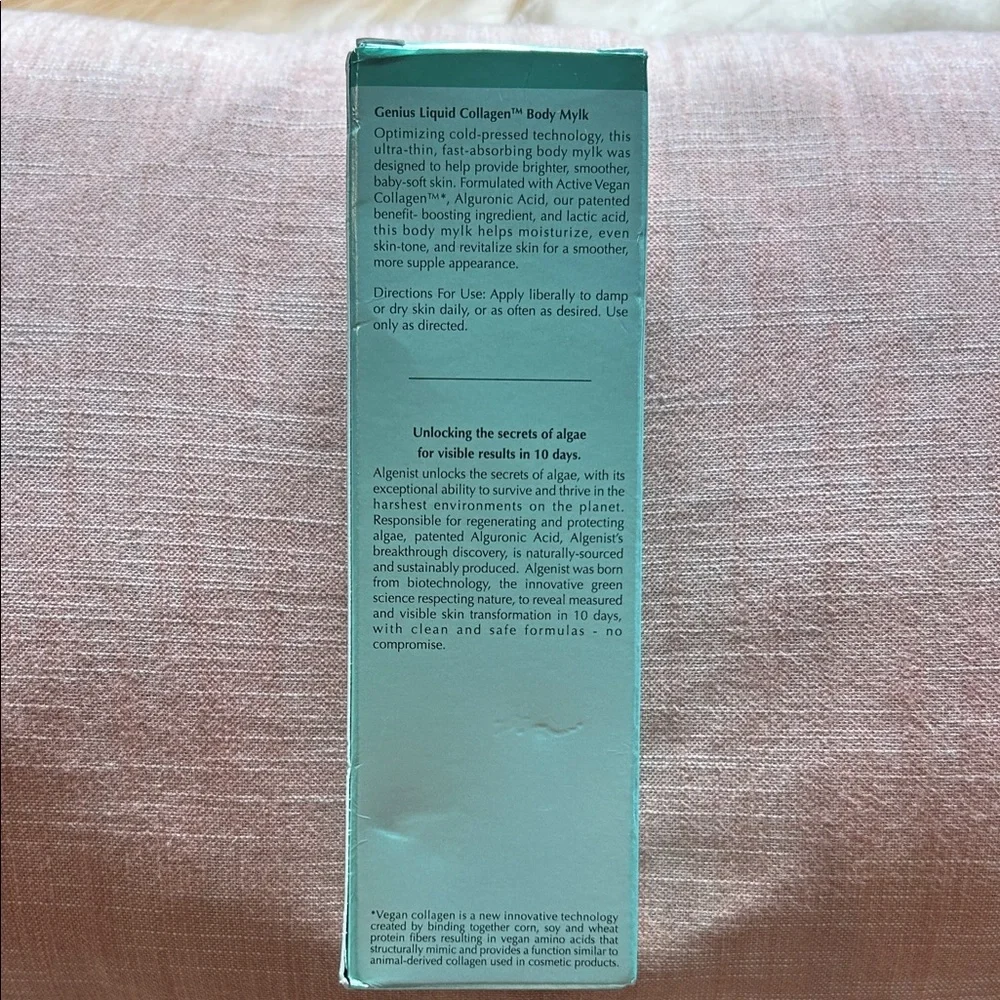 NEW Algenist Genius Liquid Collagen Body Mylk 7.7 oz – Vegan Collagen – Read
